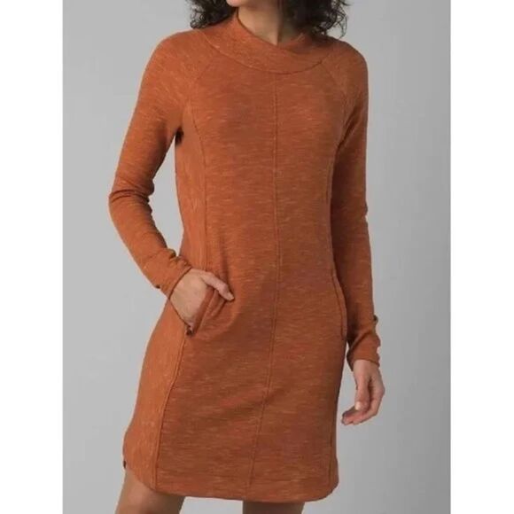 EUC PrAna Sindri Dress XL. Cedar, Burnt Orange Color - Picture 1 of 8